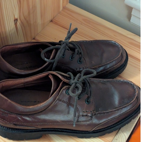 Johnston & Murphy Other - Johnston & Murphy Sz 9.5 Oxford Brown Leather Men Lace Up ‎ Medium